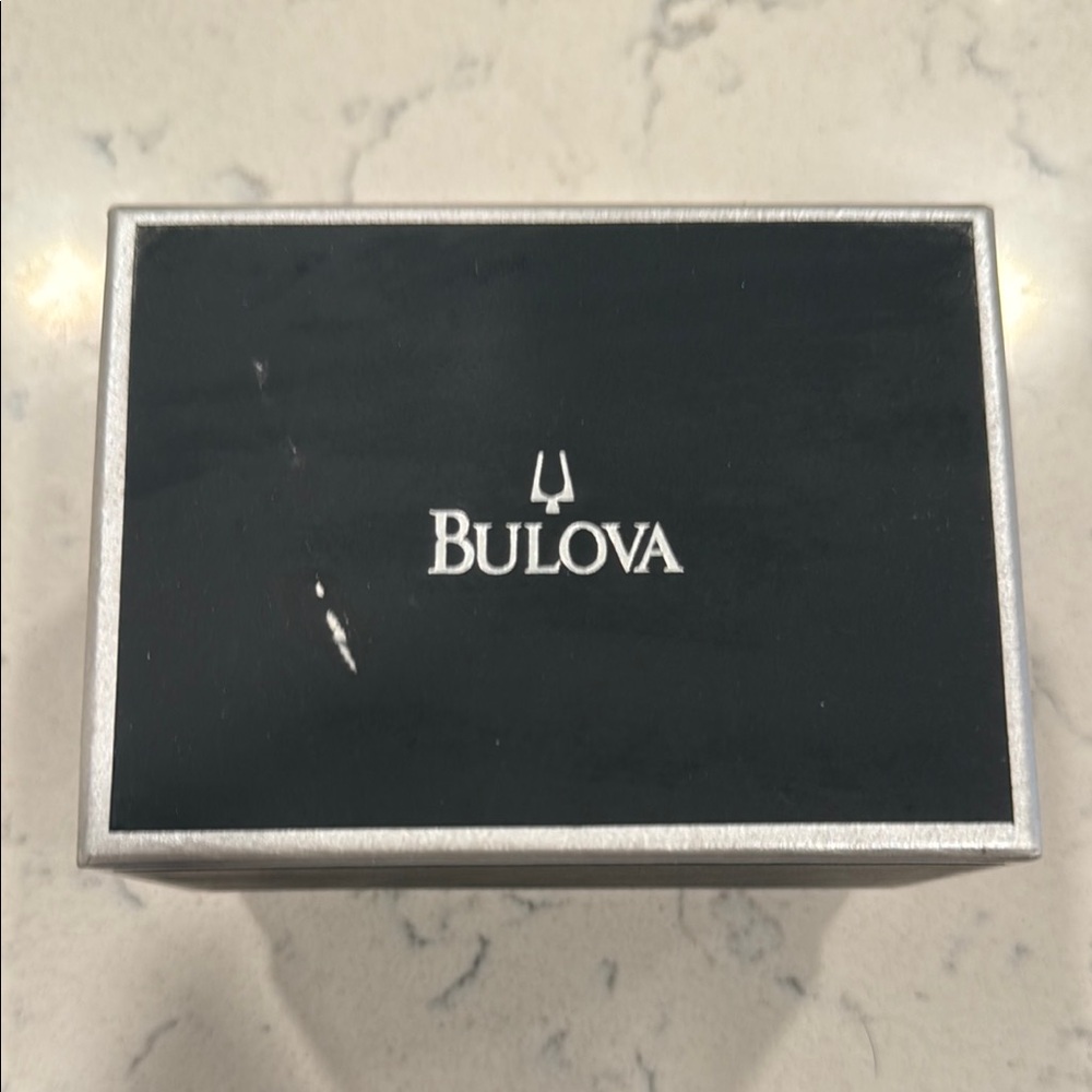 Bulova Black and Silver Box